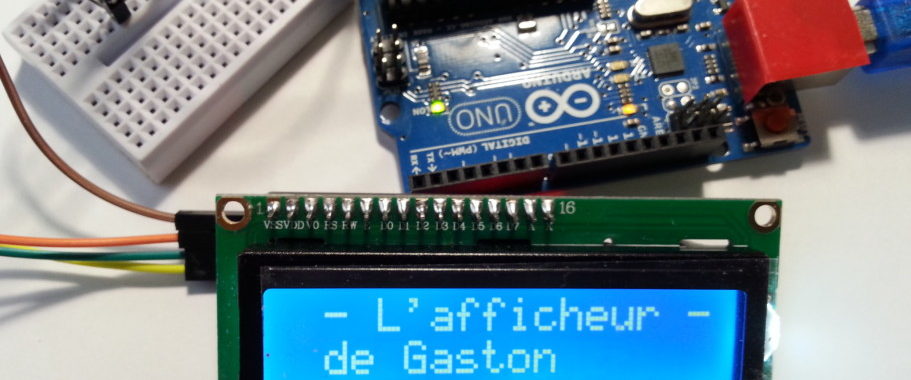 Afficheur LCD 2 lignes de 16 caractères, interface I2C - Les Fabriqueurs